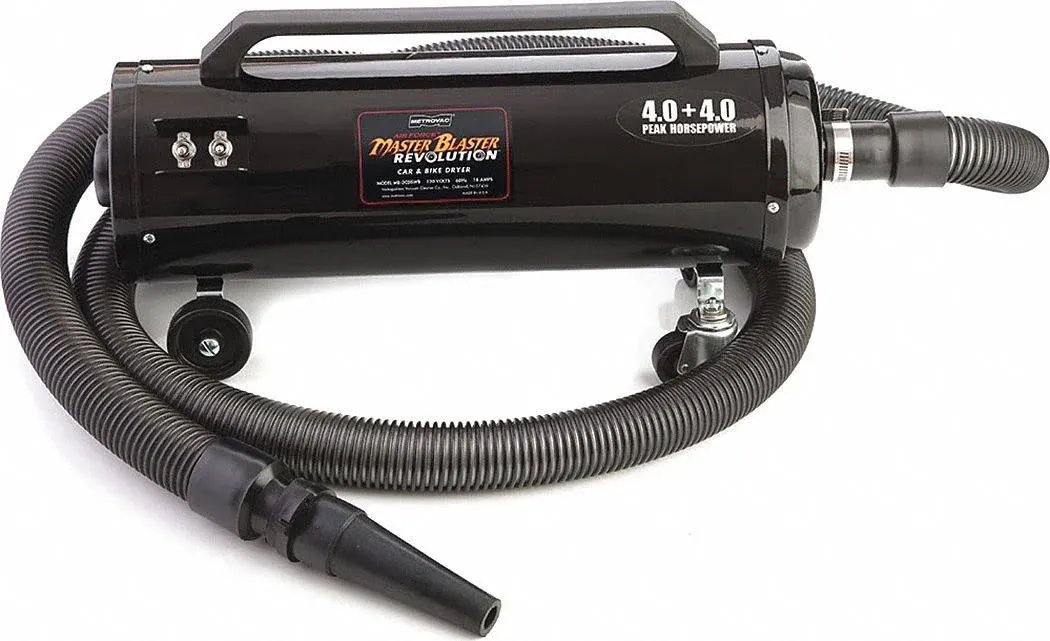 Metro Vac Air Force Master Blaster Revolution 30 ft hose- car auto dryer 