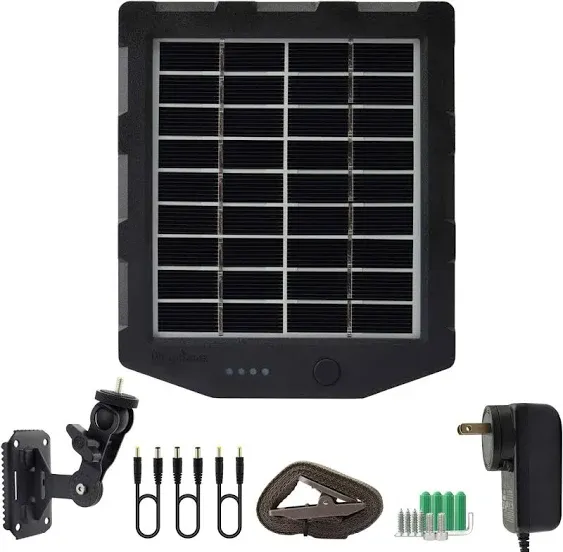 Trail Camera Solar Panel, WingHome Solar Battery Charger Kit 12V/1A 6V/1.5A