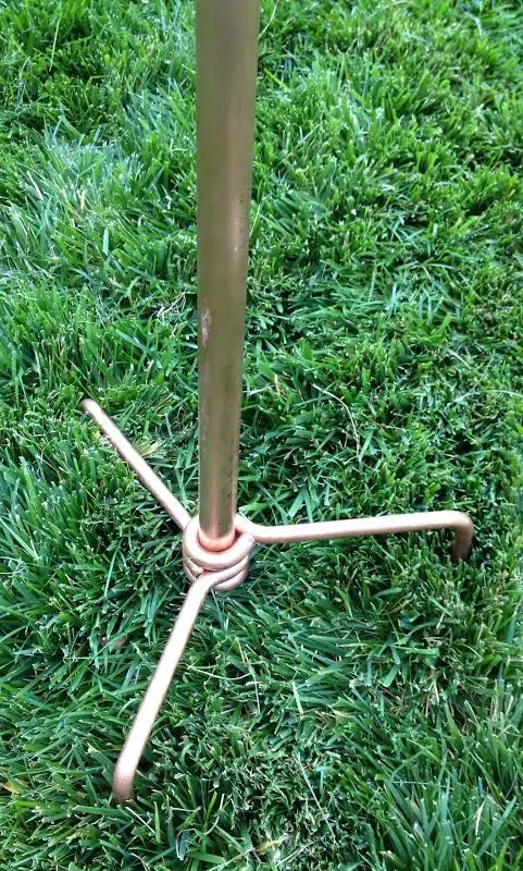 Stanwood Wind Sculpture: Kinetic Copper Dual Spinner - Double Windmill Spinner