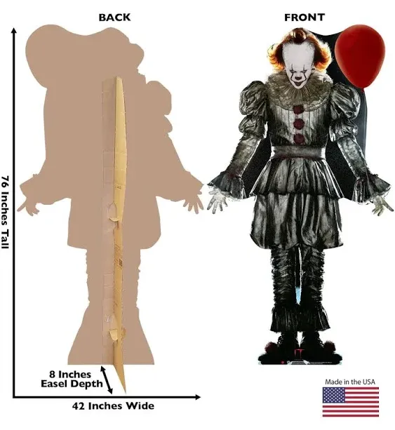 PENNYWISE The Dancing Clown IT Chapter Two CARDBOARD CUTOUT Standup Standee