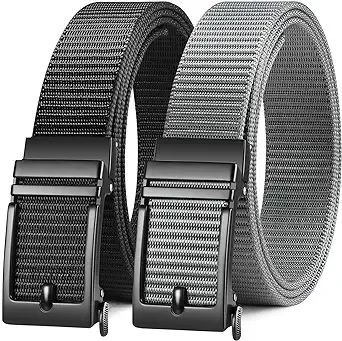 Zitahli Golf Belt 2 Pack, Mens Belt for Jeans, Ratchet Belts for men 1 3/8&#034; Duty