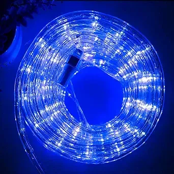 DINGFU 33ft LED Rope Lights,110V 2 Wire Connectable Christmas Rope Lights LED