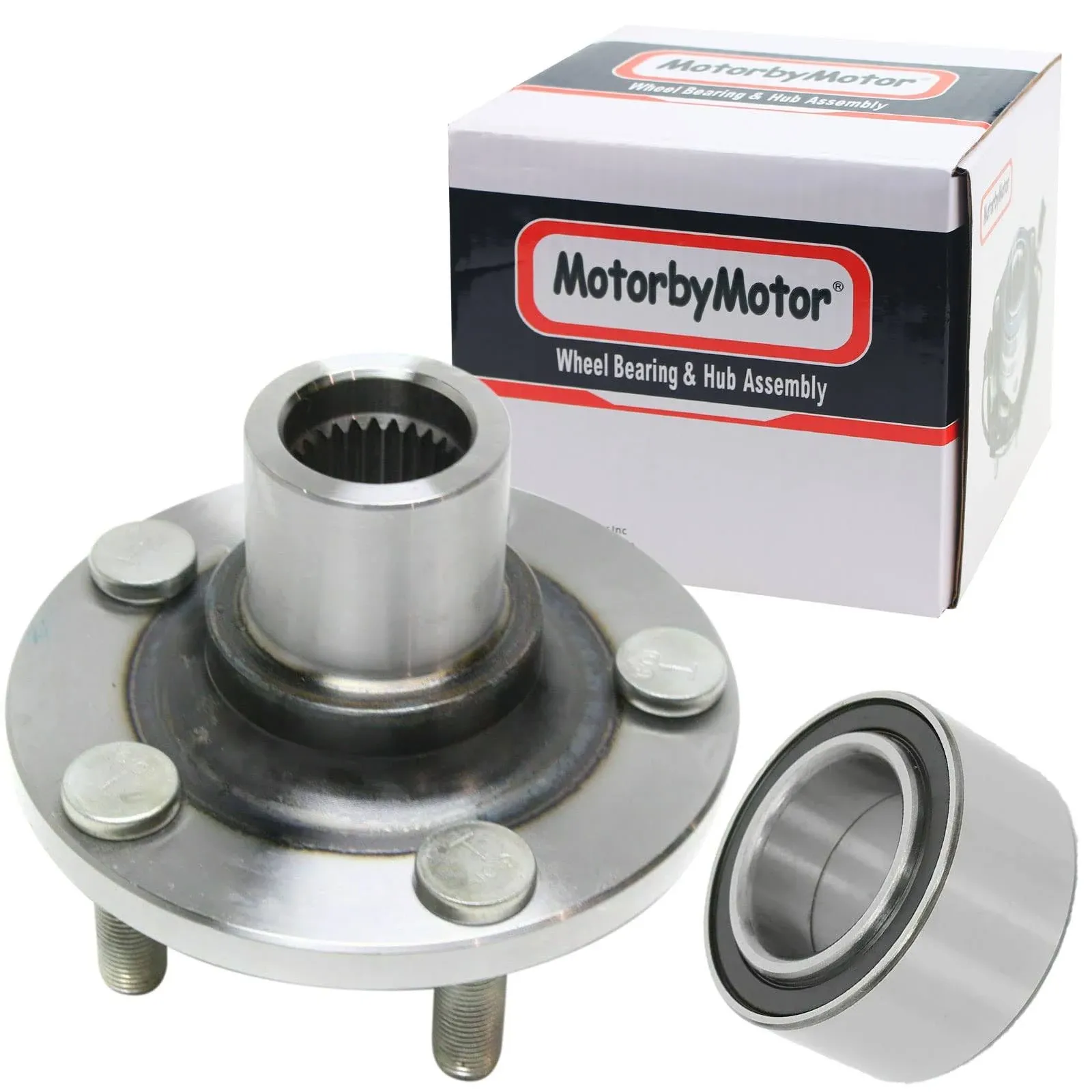 Front Wheel Hub Bearing Assembly Fit Subaru BAJA Forester Impreza Legacy Outback Hub Bearing Compatible with 5 Lugs, Replace 930-501, 517008