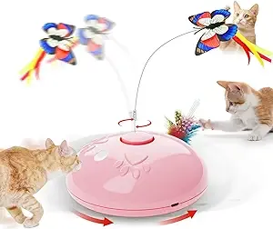 brifun Cat Toy, Upgraded Interactive for Indoor cats?3 in 1 Moving Cat Toys with ...