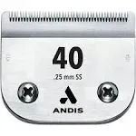 Andis – 64123, Ultra Edge Detachable Dog Clipper Blade – Carbon-Infused Steel, Long-Lasting Sharp Edges with Deep Teeth, Removes Hair 3/8-Inch (9.5 mm) - Fits AG, AGC, BDC Models - Size-4 FC, Chrome