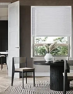 Cordless Light Filtering Mini Blinds for Windows, Horizontal Vinyl Window Blinds ...