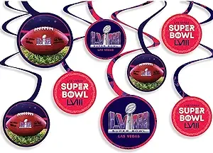 Super Football Championship 58 LVIII 2024 Party Spiral Decoration Value Pack