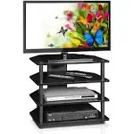 Furinno Turn-N-Tube Easy Assembly 4-Tier Petite TV Stand