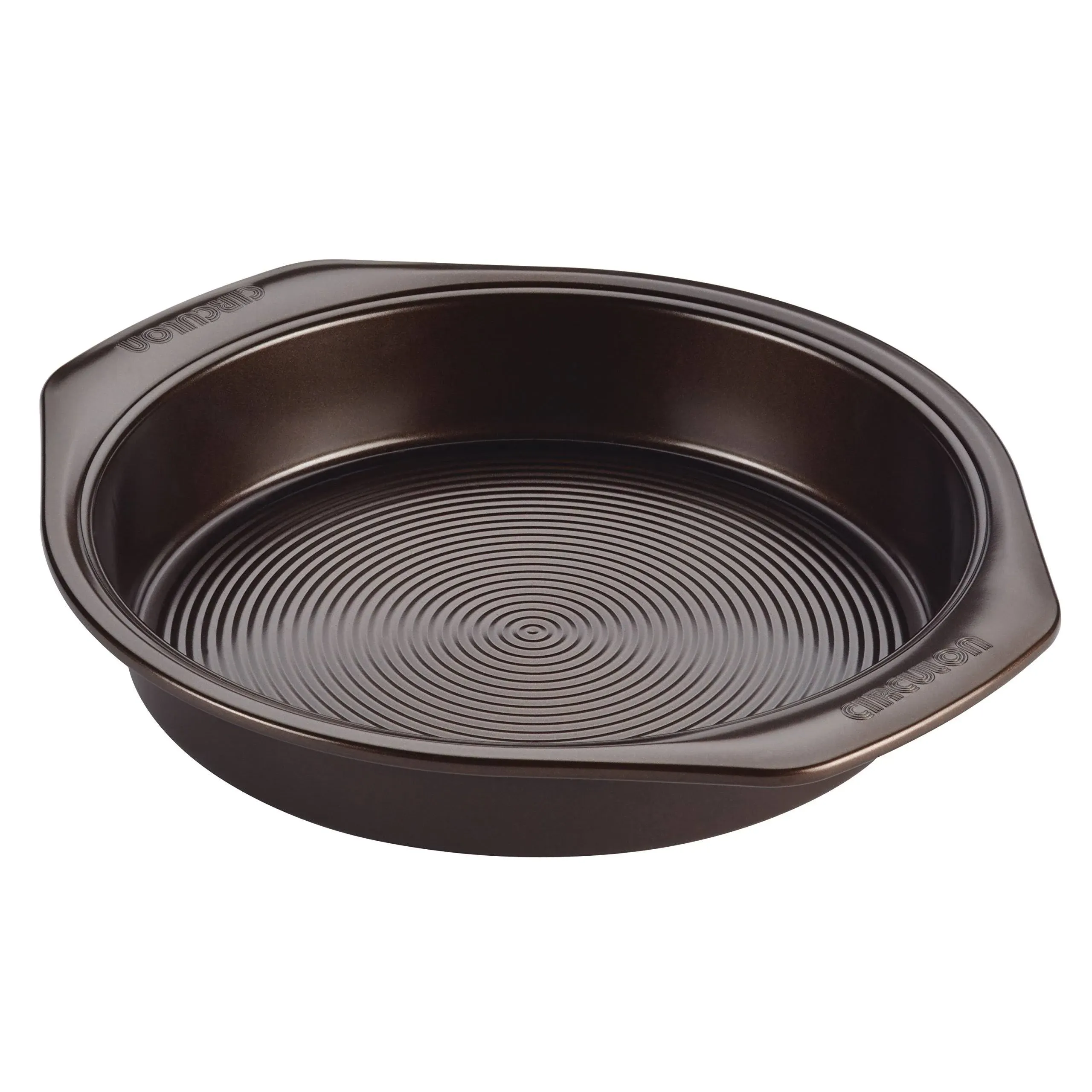 Circulon Nonstick Bakeware 9-Inch Round Cake Pan, Chocolate Brown