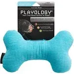 Playology Plush Bone Peanut Butter Scented Dog Toy - Medium