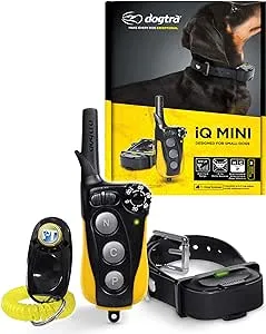 Dogtra IQ Mini Small Dog Remote Training System - 400 Yard Range Collar, Rechargeable Remote Trainer, Waterproof, Static, Vibration Pager Training