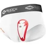 Shock Doctor Boy's Core Brief with BioFlex Athletic Cup, Moisture Wicking Vented Protection, Youth Sizes