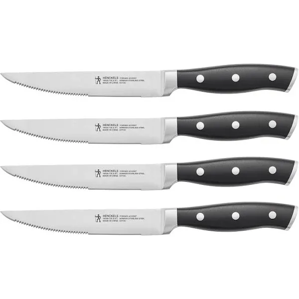 Zwilling J.A Henckels Forged Accent Stainless Steel Steak Knife Set 4 pc