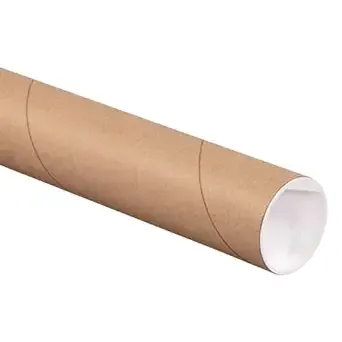 Cardboard Tubes with Caps, 12&#034;L x 2&#034;W x 2&#034;H, Pack of 50 | Poster Tube for Mai...