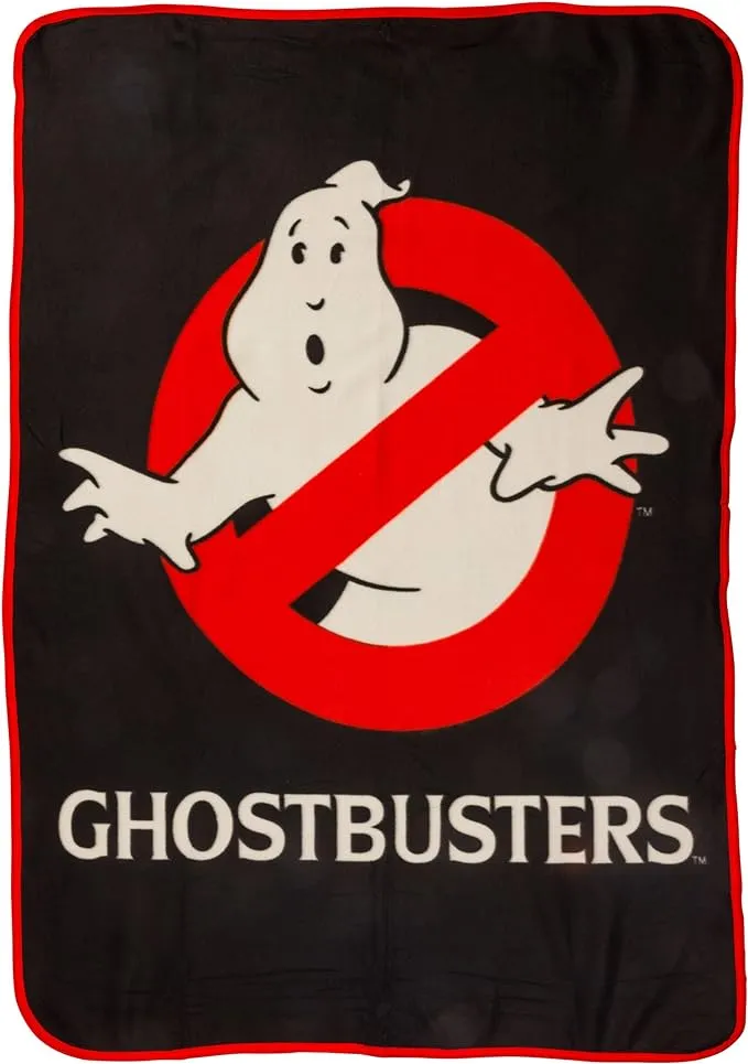 Silver Buffalo Ghost Busters Ghost Logo 45" x 60" Fleece Throw