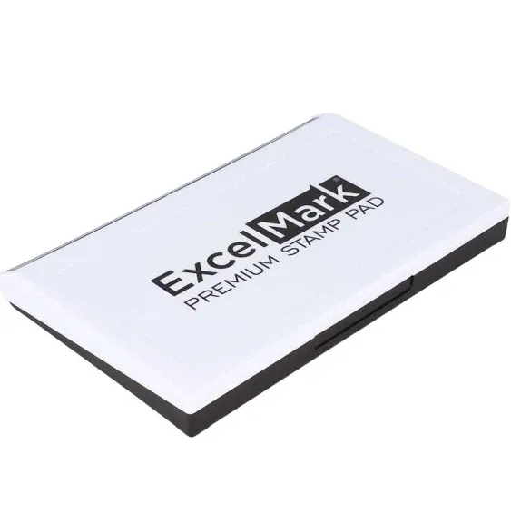 ExcelMark Rubber Stamp Ink Pad Extra Large 4-1/4&#034; by 7-1/4&#034; (Black)