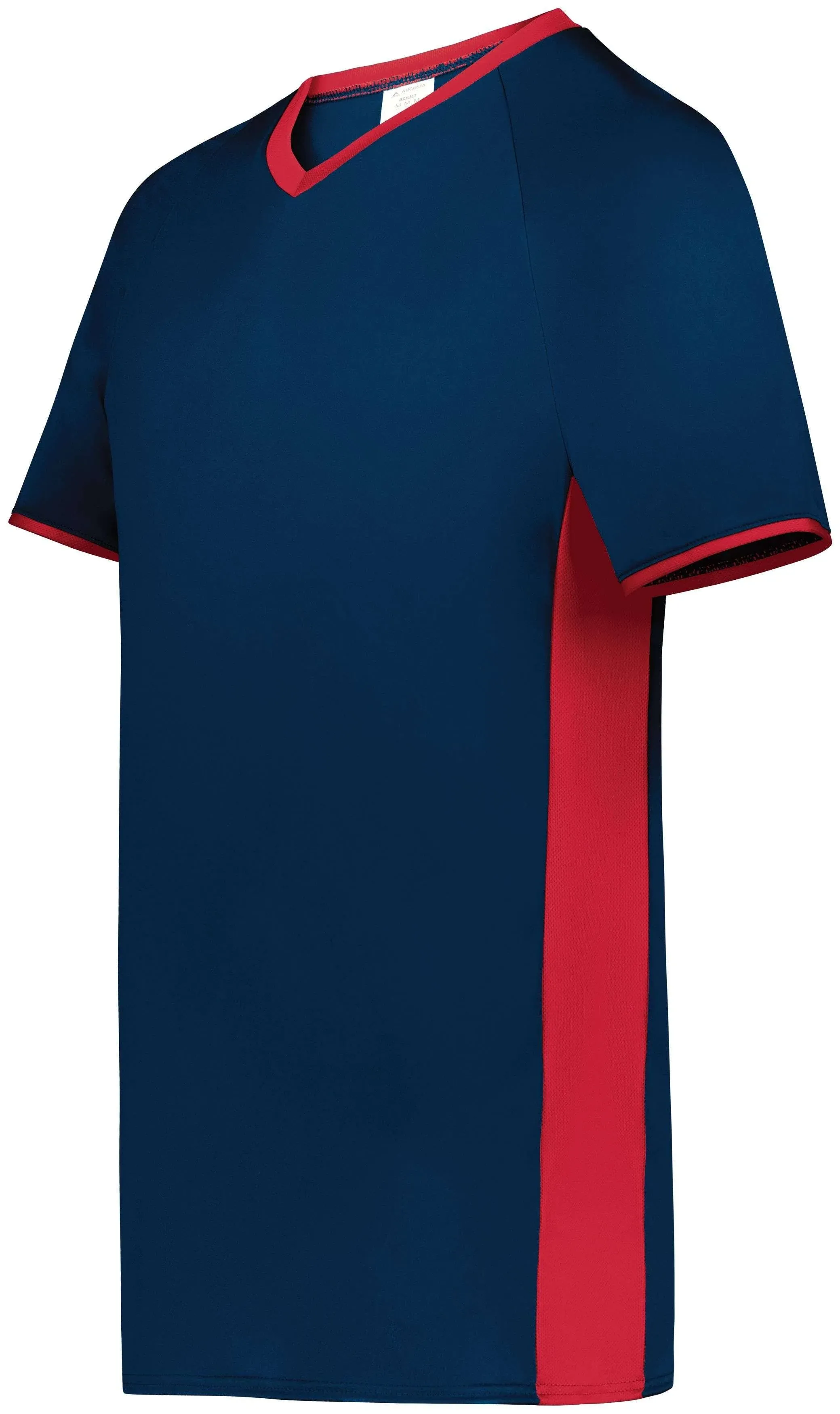 Augusta Sportswear 6907 Cutter V-Neck Jersey M Navy/ Scarlet