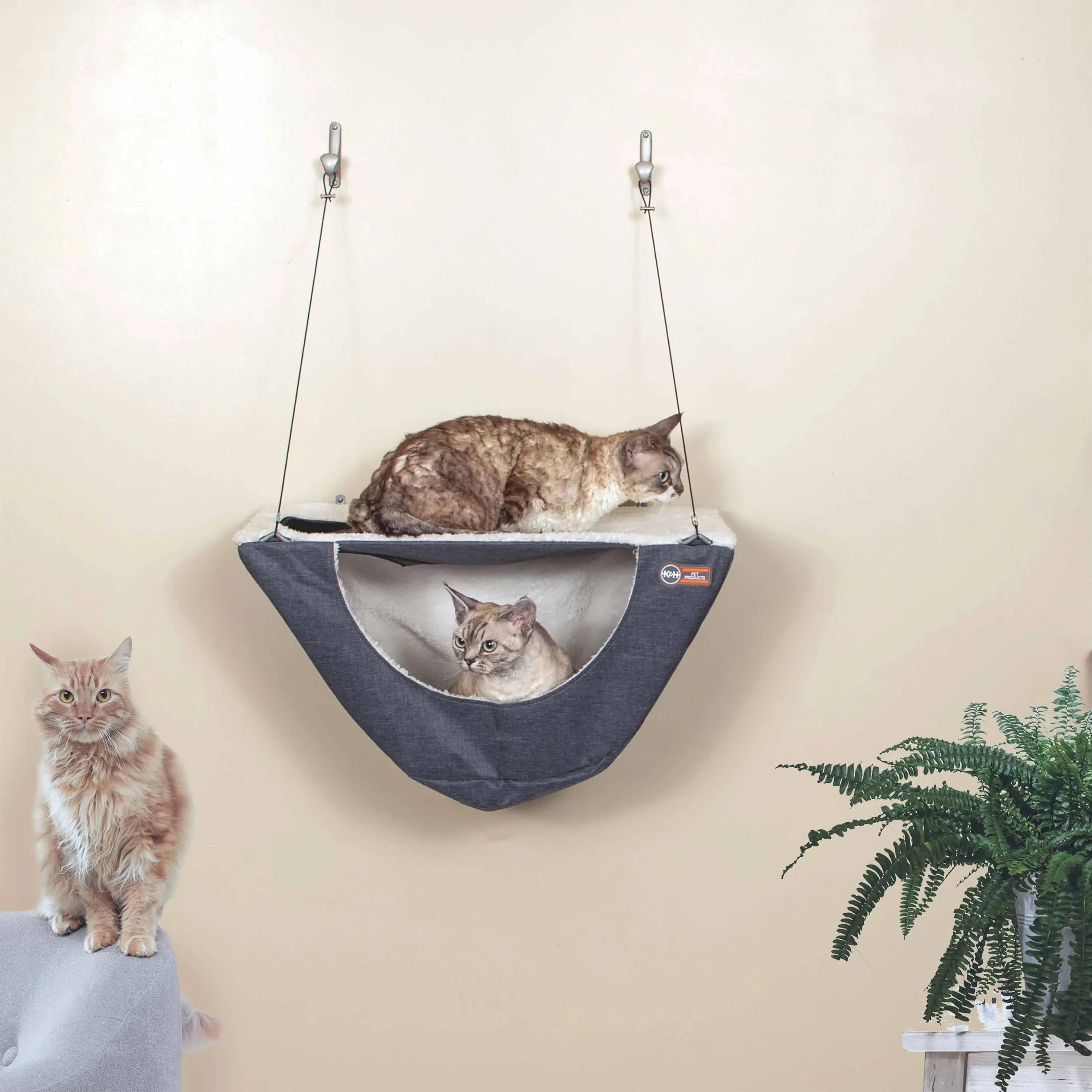 Wall Mount Cat Shelf &amp; Cat Hammock, Cat Window Perch Cat Bed, 23&#034; x 12&#034;