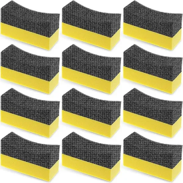 Frienda 12 Pieces Tire Contour Dressing Applicator Pads Color Polishing Sponge ...