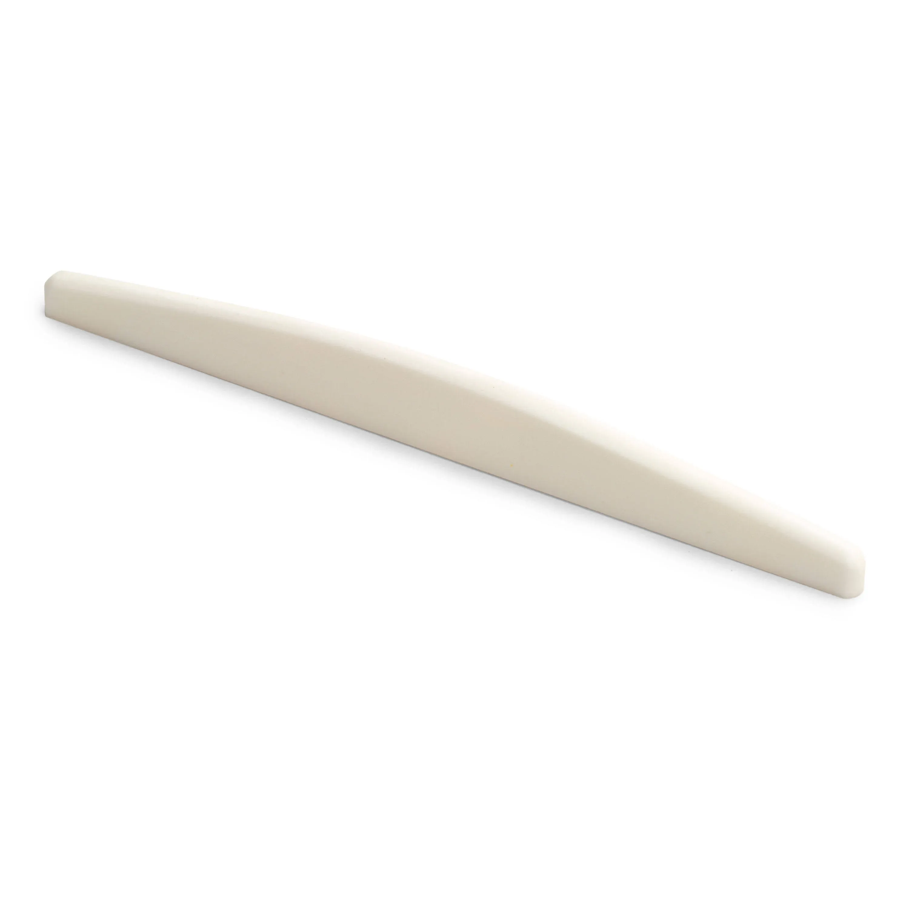 StewMac Bleached White Bone Saddle, for Gibson, Shaped