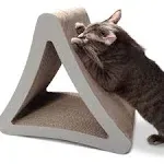 PetFusion 3-Sided Vertical Cat Scratching Post Warm Gray / Standard