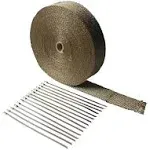 LEDAUT 2"x 100' Titanium Exhaust Heat Wrap