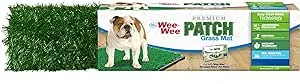 Four Paws Wee-Wee Premium Patch Indoor and Outdoor Pet Potty for Dogs l Dog Potty Training l Artificial Grass l Wee-Wee Patch