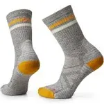 Smartwool Women's Hike Light Cushion Tube Stripe Crew Socks - Taupe Natural Marl - M