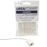 Ursa Foamies Soft Foam Lavalier Microphone Mount - White (12-Pack)