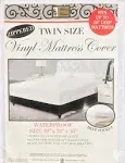 Vinyl Twin Mattress Cover Protector Heavy Weight Fitted