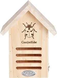 Esschert Design Usa Llc Wa37 6.7 x 4.8 x 9 in. Wooden Lady Bug House