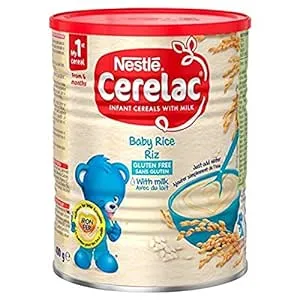 Nestle Cerelac, Rice with Milk, 14.11-Ounce Can 400 Grams, Pack of 4