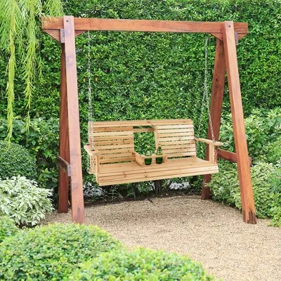 Costway Tangkula 2 Person Hanging Porch Swing