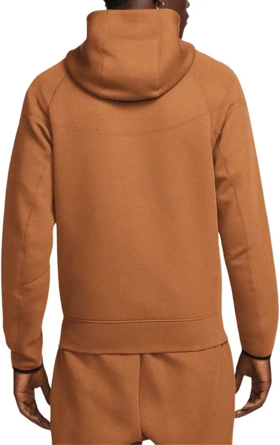 Nike Tech Fleece Windrunner FB7921-893 Men&#x27;s Orange Full-Zip Hoodie Medium SS256