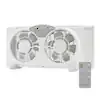 Holmes 9 in. Twin-Blade 3-Speed White Digital Window Fan with Remote Control