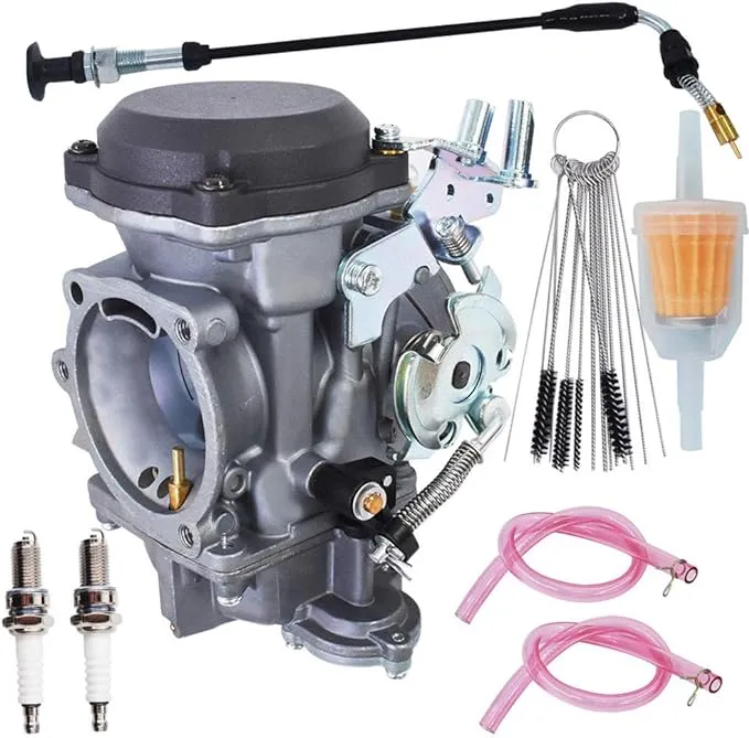 Carburetor Replacement for Sportster XLH883 XLH1200 40mm Cv Performance Tuned Carb 27490-04 27421-99C 27465-04