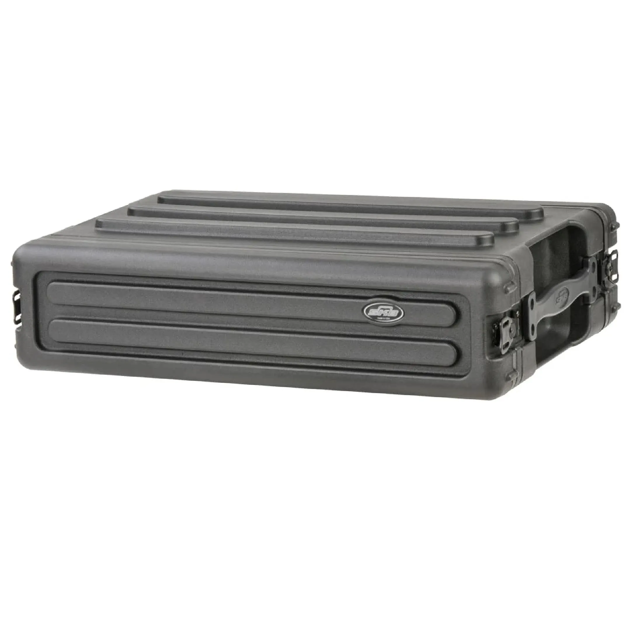 2U Shallow Roto Rack with Steel rails (front/back), 10.5" deep