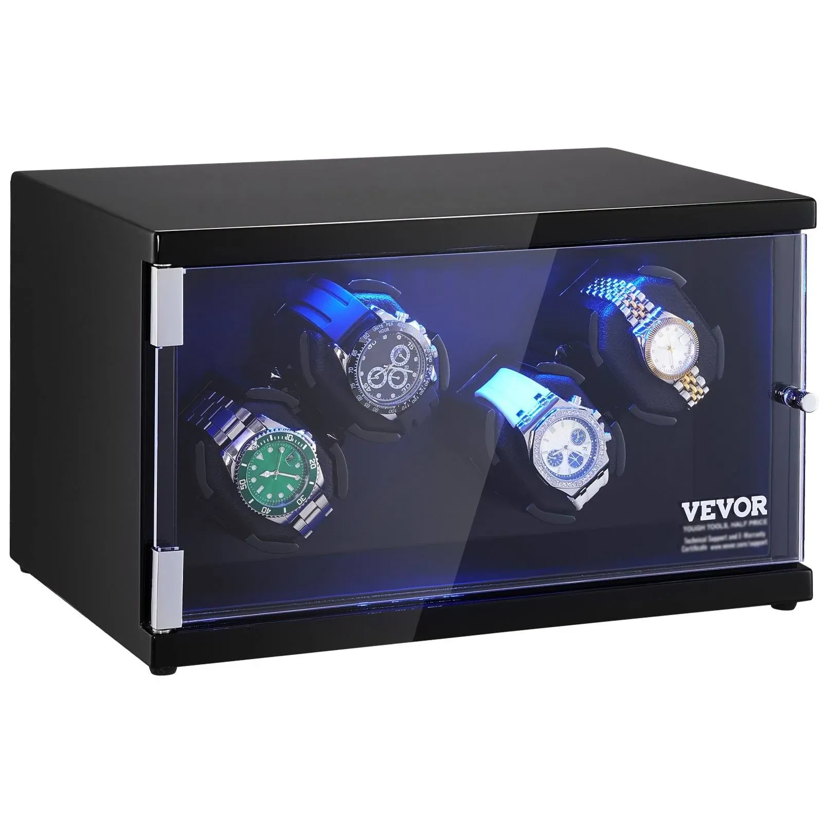 VEVOR Watch Winder with 2 Super Quiet Japanese Mabuchi Motors SBZDSLH4ZF00F7UV2V1