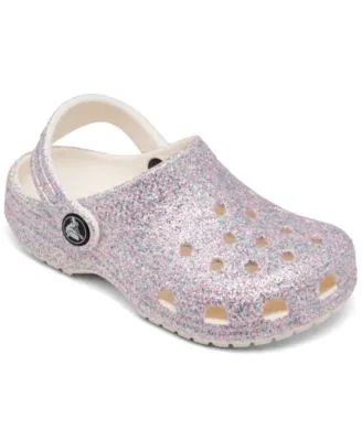 Crocs Toddler Classic Glitter Clog, Patterned, C7