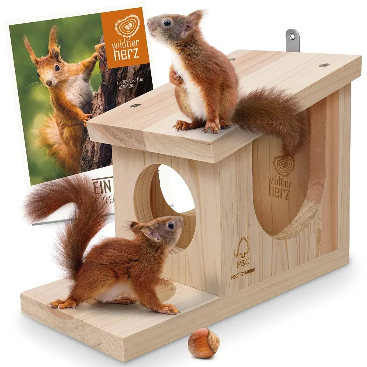 Wildtier Herz Weatherproof Squirrel Feeder Playhouse