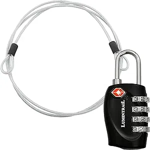 Lumintrail TSA Approved 4 Digit Combination Luggage Locks