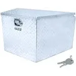 Extreme Max 5001.6097 Aluminum Diamond-Plate Trailer Tongue Locking Storage Box for Utility and Sport Trailers