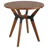 Outdoor Interiors 30110NA Eucalyptus Bistro Table, 30" x 30" x 30", Brown