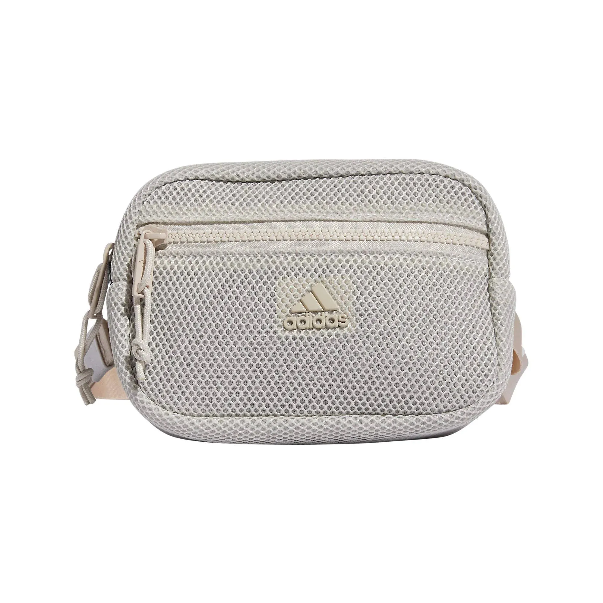 Adidas Air Mesh Waist Pack Training Bag Fanny Pack Beige White EW9686 New w/ Tag