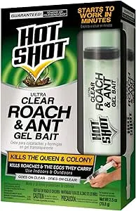 Hot Shot Ultra Clear Roach & Ant Gel Bait, 1 Count, 6 Pack, Plain