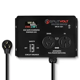 Splitvolt Splitter Switch NEMA 10-30 / 14-50 Upgrade