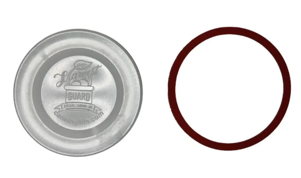 Harvest Guard Reusable Canning Lids - 50 Wide Lids and Gaskets