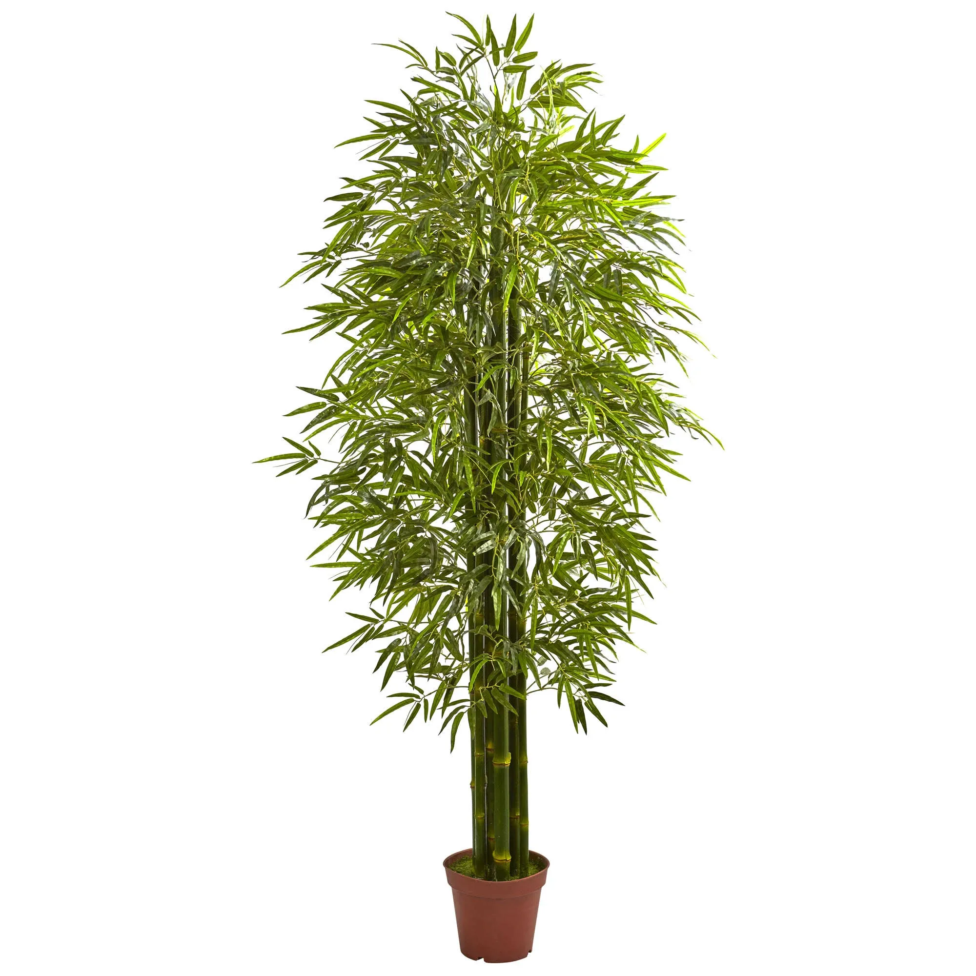 Nearly Natural 7 ft. H Bamboo Artificial Tree UV Resistant (Indoor/Outdoor)