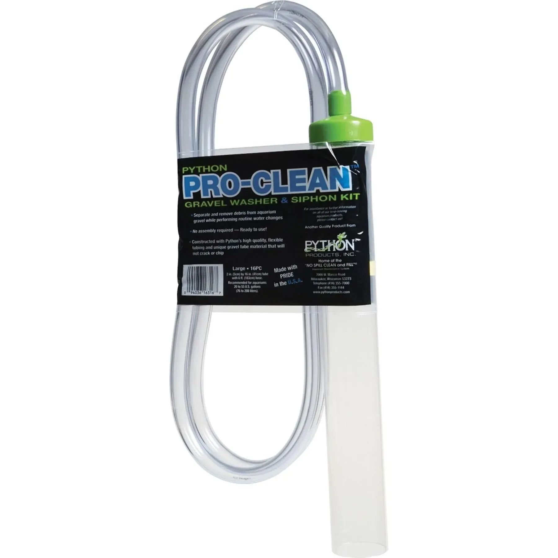 Python Pro-Clean Aquarium Gravel Washer &amp; Siphon Kit, Large