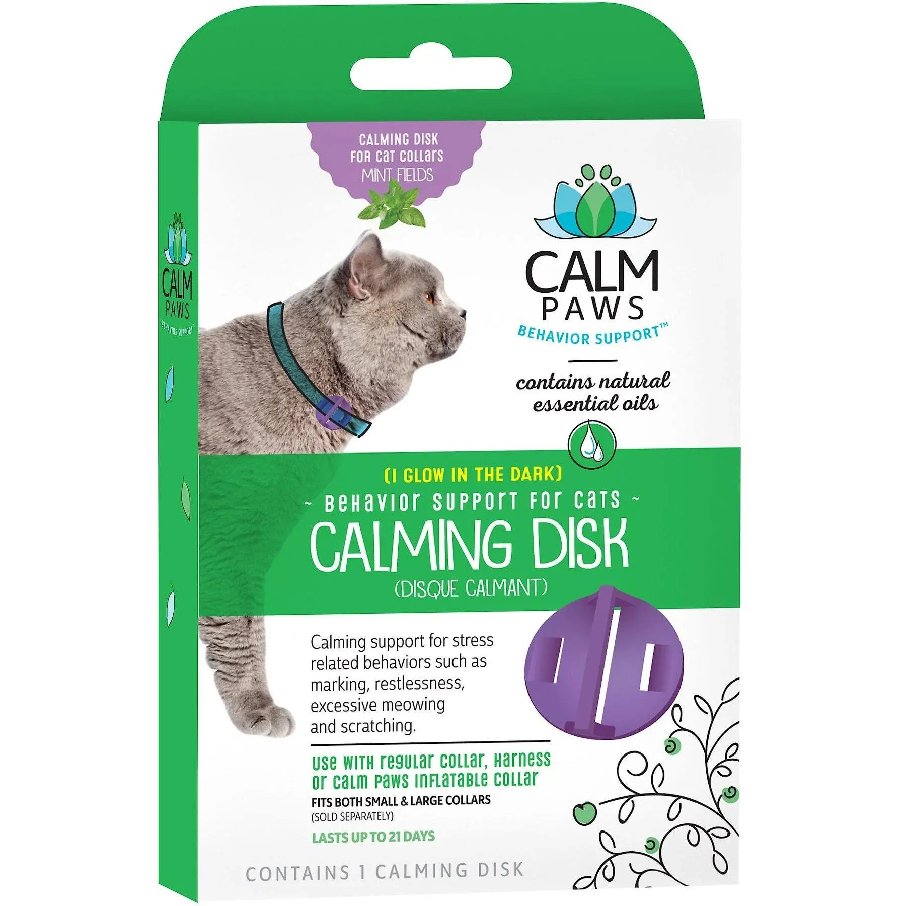 LM Calm Paws Calming Disk for Cat Collars 1 Count